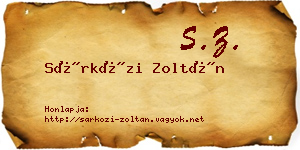 Sárközi Zoltán névjegykártya